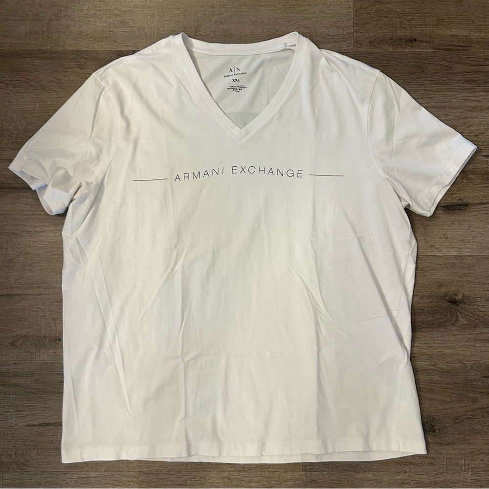 Armani Exchange White Short Sleeve Tee